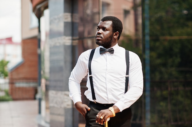 fashionable african american man in formal wear