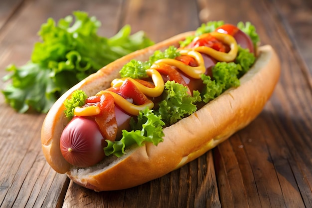 Fast food item hot dog