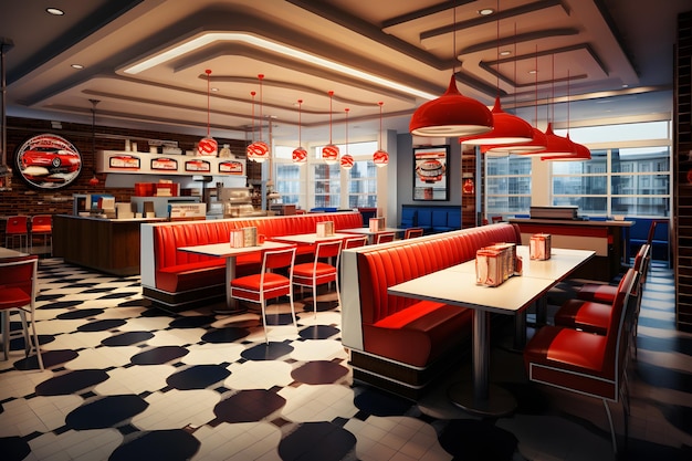 Fast Food Restaurant Interior Design