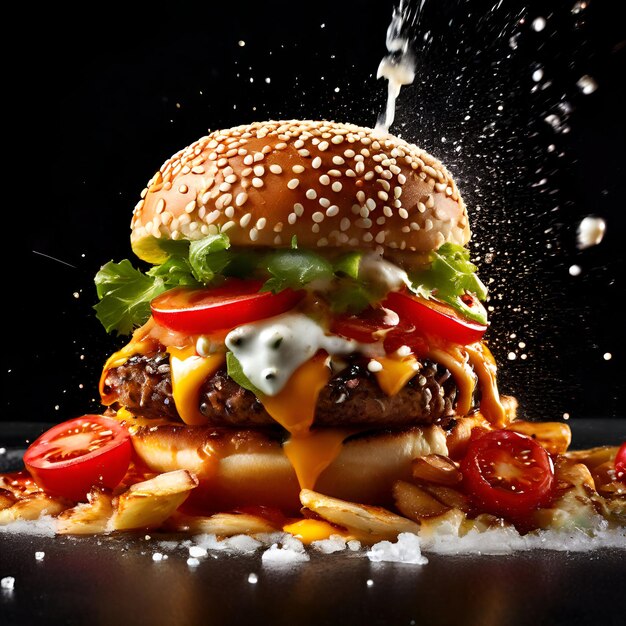 A fast shutter speed food photography