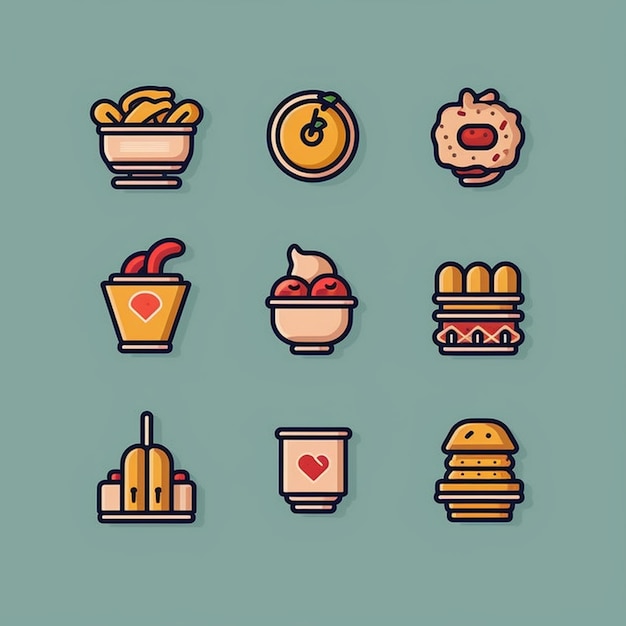 fastfood 3d icons