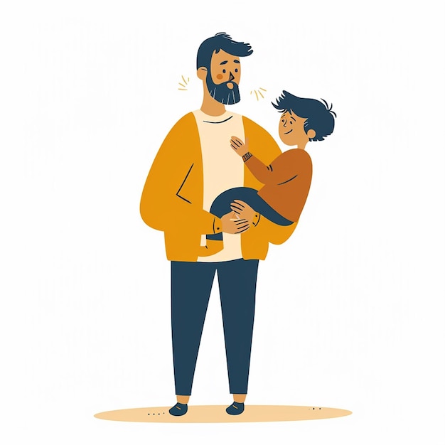 Photo a father day illustration