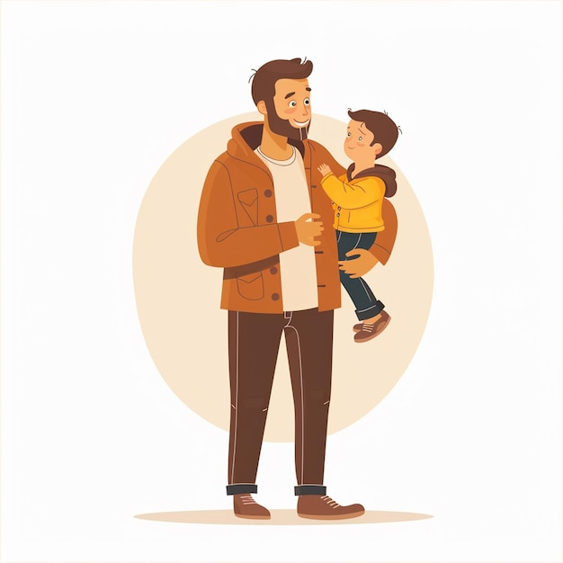 Photo a father day illustration