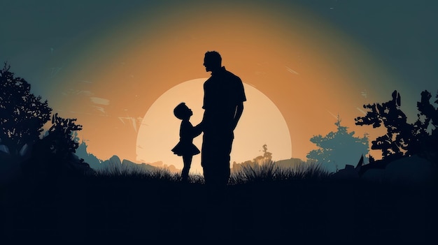 Father's Day Background Illustration AI GenerativexA