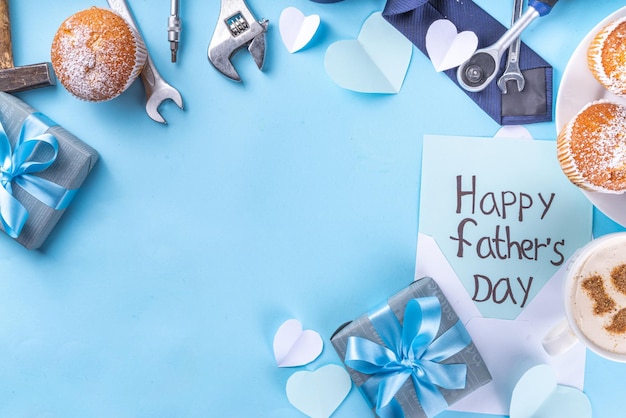 Father's day holiday greeting card background