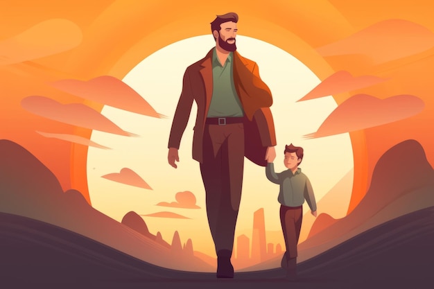 Father's Day illustration