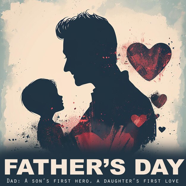 Photo fathers day banner celebratory and heartfelt design