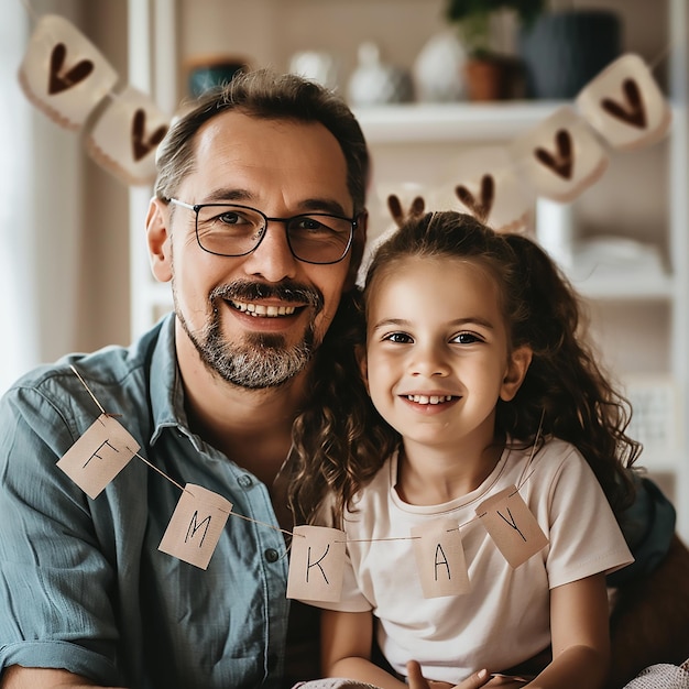 Fathers Day Banner with Real Picture