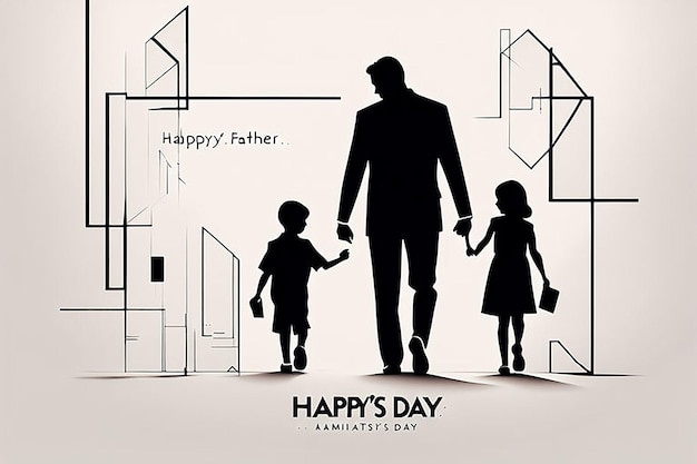 fathers day celebration captured in minimalist aesthetics background