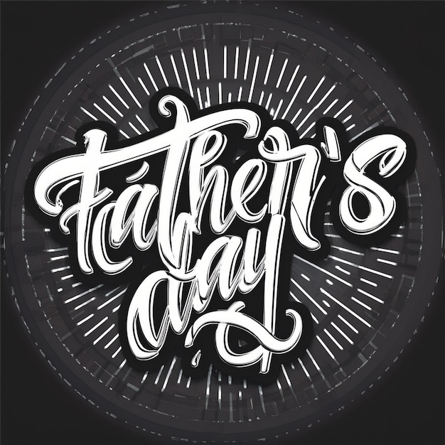 Fathers Day Celebration with Australian Flag Patriotic Typography Design