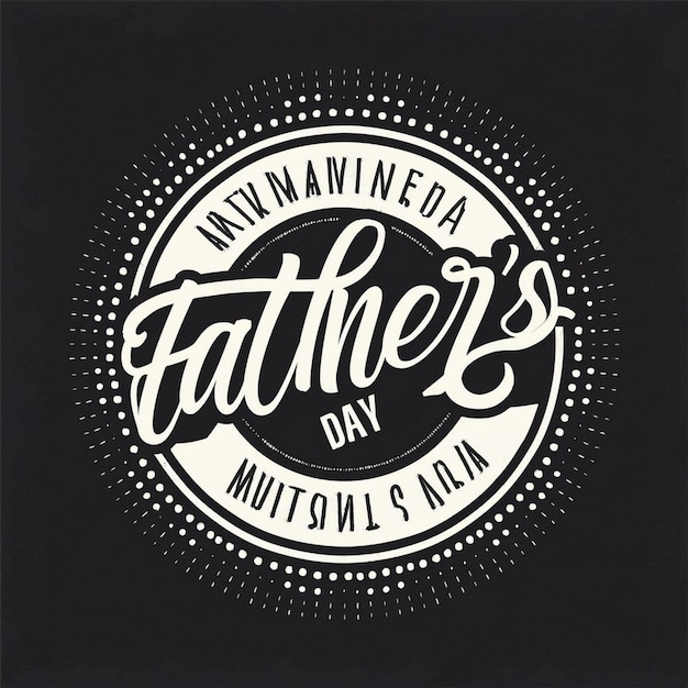 Fathers Day Celebration with Australian Flag Patriotic Typography Design