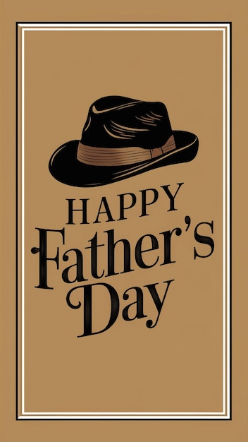 Fathers Day greeting with a beige background