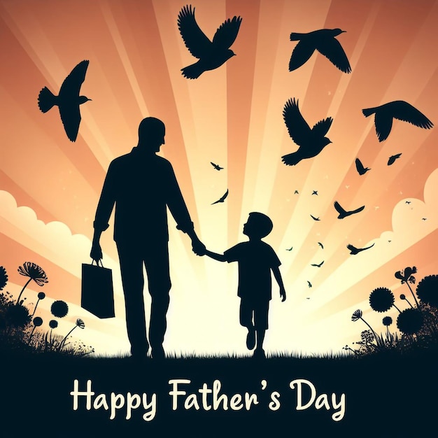 fathers day illustration happy fathers day