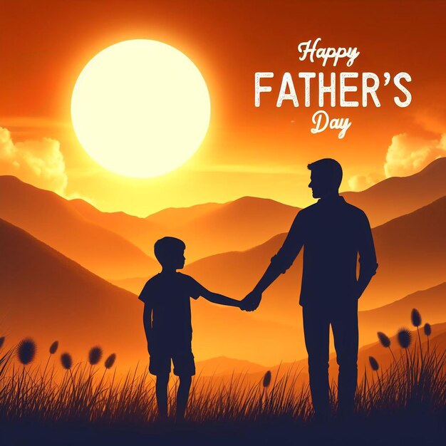 fathers day illustration happy fathers day