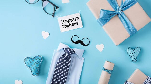 Fathers Day poster or banner template