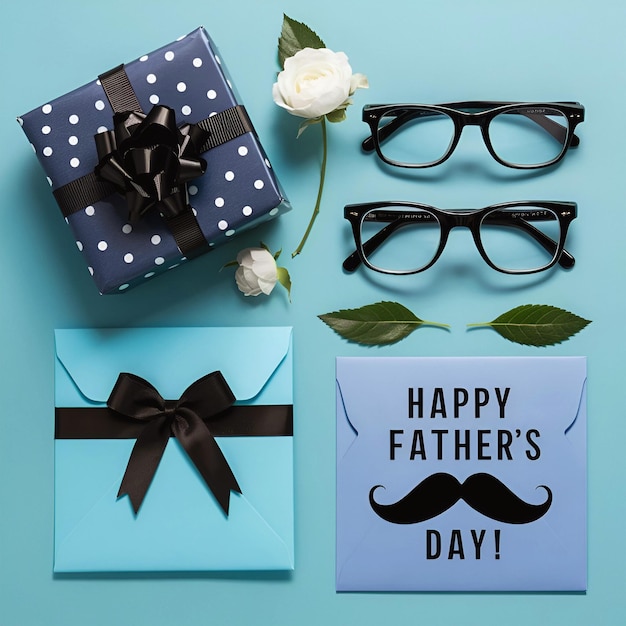 Fathers Day social media banner or Instagram post design concept