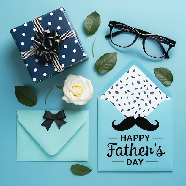 Fathers Day social media banner or Instagram post design concept