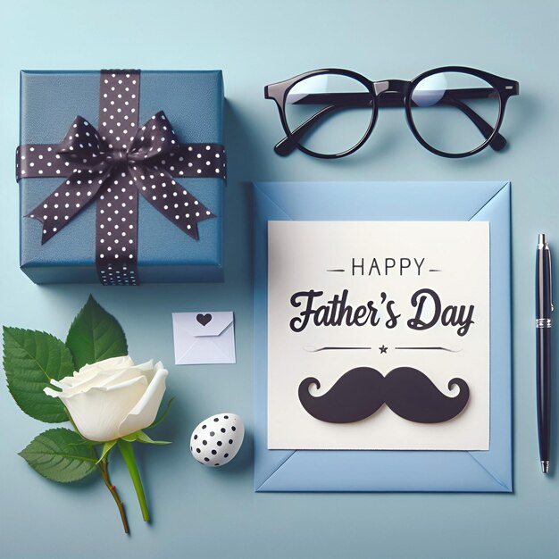 Fathers Day social media banner or Instagram post design concept