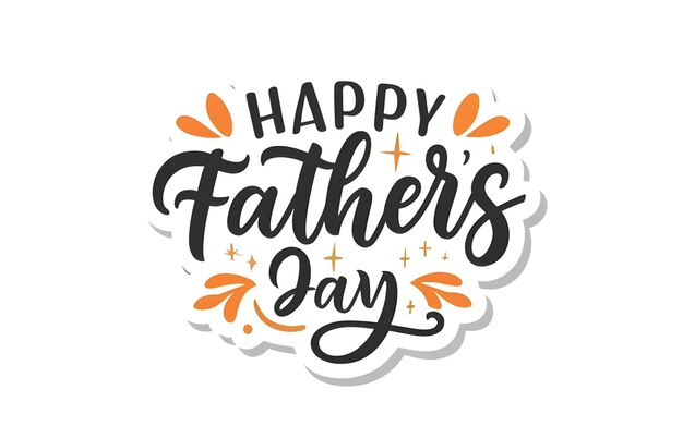 Fathers Day sticker design