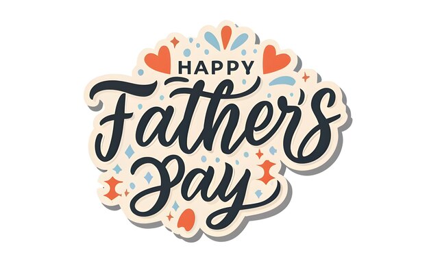 Fathers Day sticker design