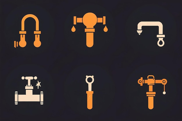 Photo faucet vector icon illustration of construction tools iconset