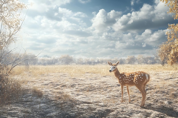 Fawn in a Meadow