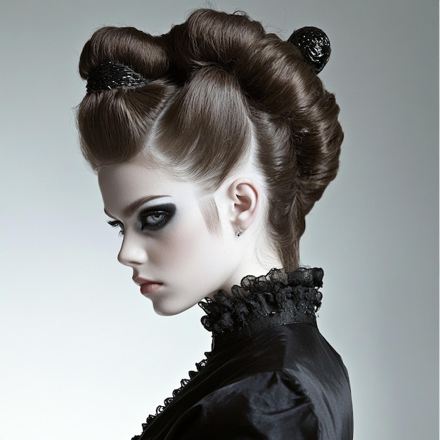 Photo feamle hair style photography