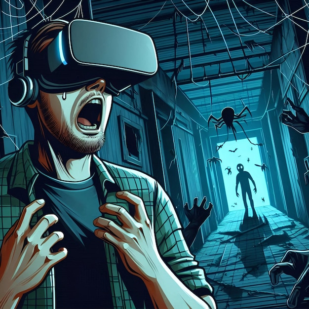 Photo fear in virtual reality navigating horror and heartpounding thrills