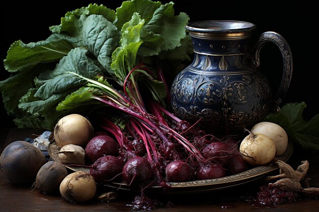 A Feast for the Senses A Lively Still Life of Vegetable