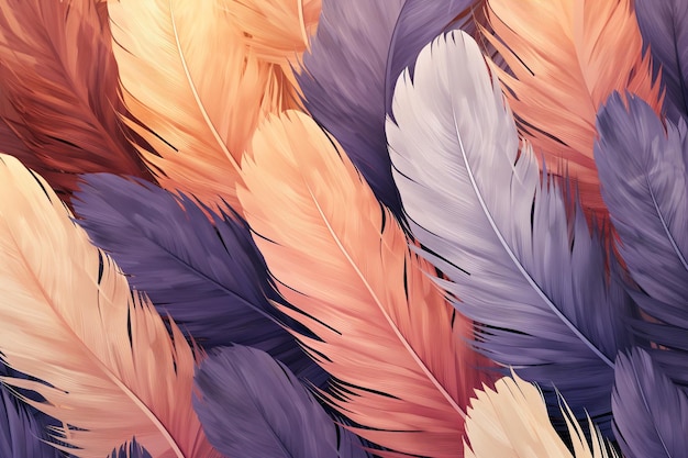 Feather aesthetic color pattern backgroundxA