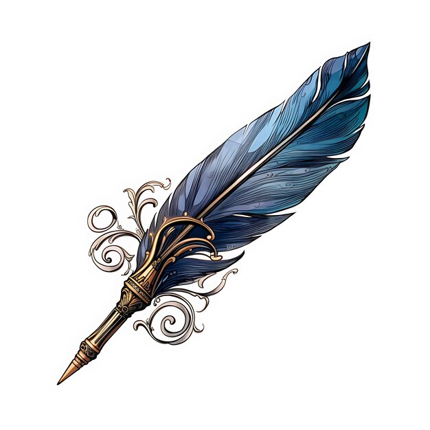 Feather quill pen clipart