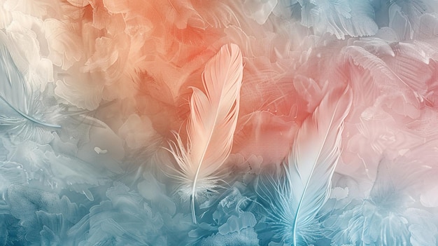 Photo feather wallpaper