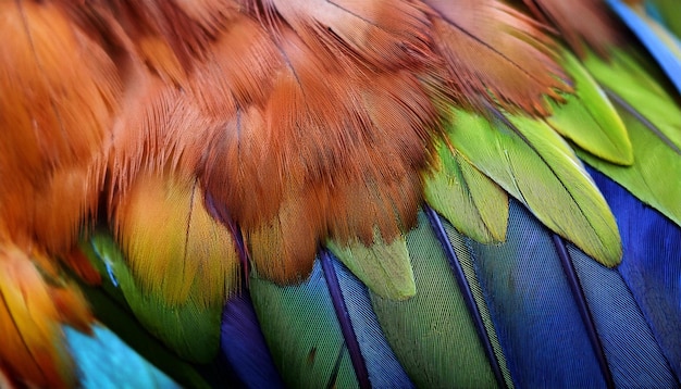 Photo the feathers are colorful