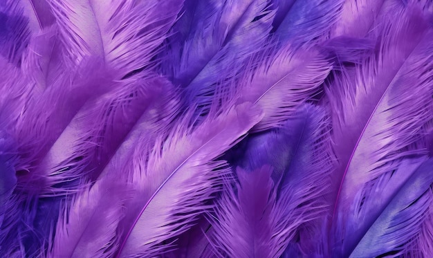 Photo feathers soft background purple bird feathers for banner postcard book illustration card created with generative ai tools