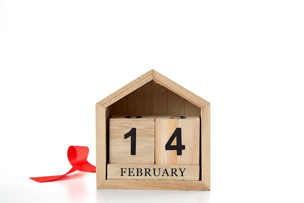 February 14 with Valentines decorations