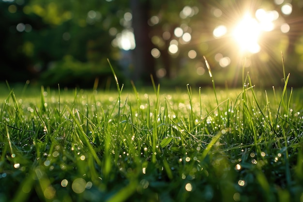 Feel the cool grass beneath a lazy sunlit day photography