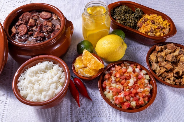 Photo feijoada, the brazilian cuisine tradition.