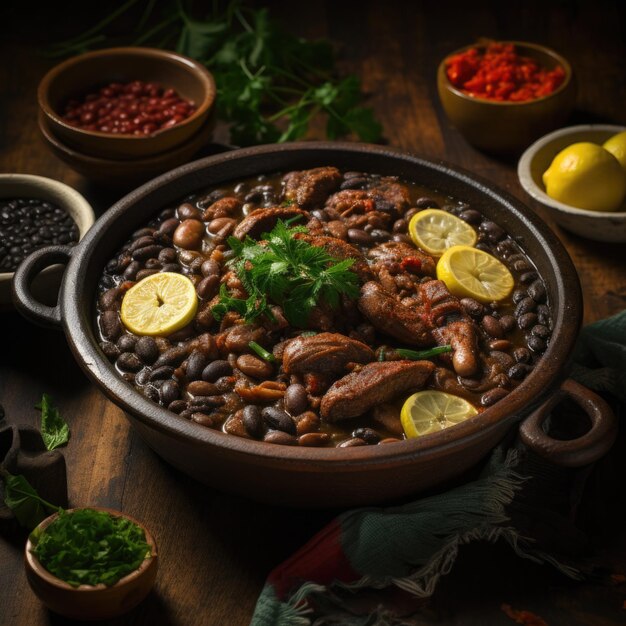 Feijoada brazilian food Generative AI