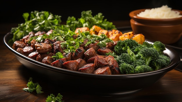 Feijoada isolated on white background