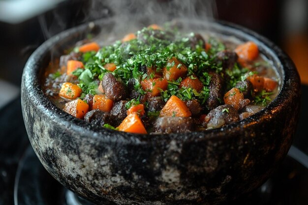 Photo feijoada with a citrusy twist delicious feijoada food graphy