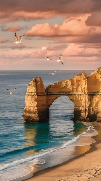 Felsentor am Meer der Algarve