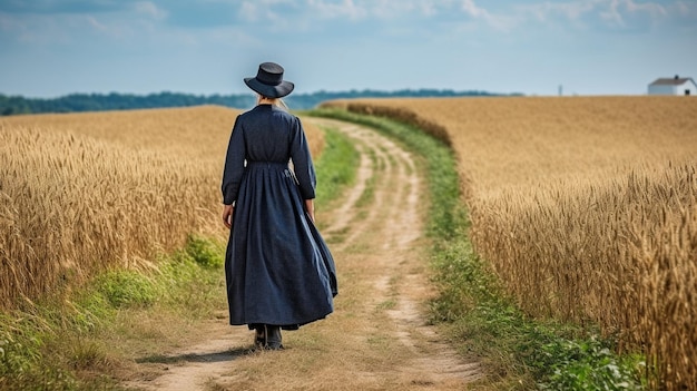 Female Amish GENERATE AI