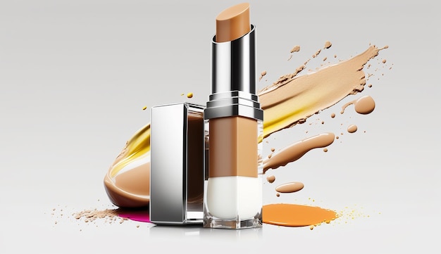 Female beauty makeup cosmetics products pictures AI Generated image