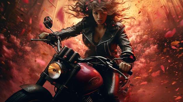 Female Biker