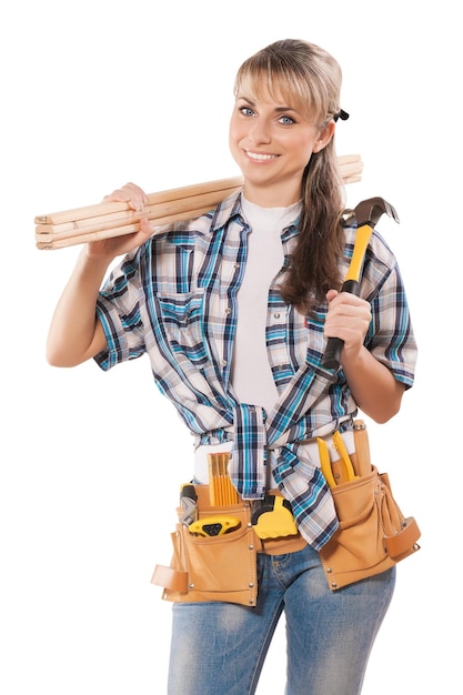 Female carpenter