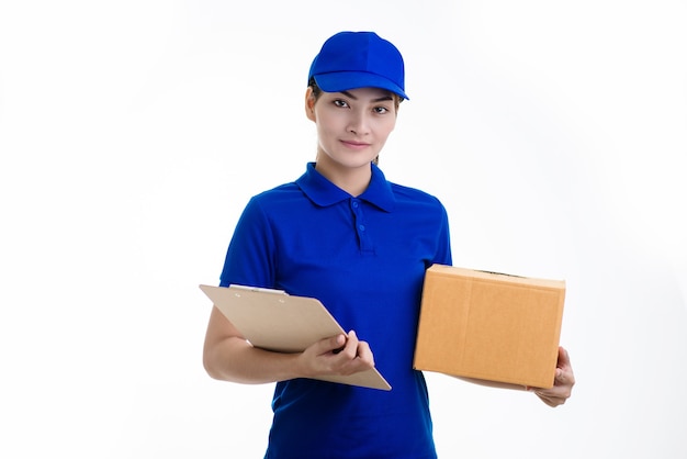 Female delivery staff