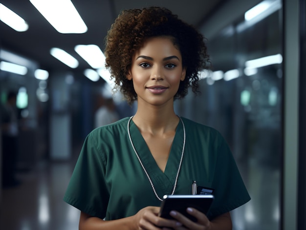 female doctor in hospital