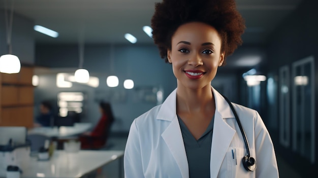 female doctor in hospital