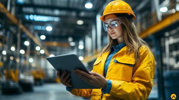 Female Engineer in Industrial Setting