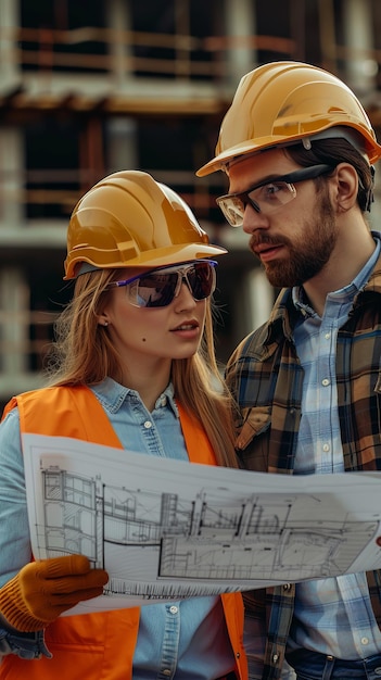 Female engineer with her equipment